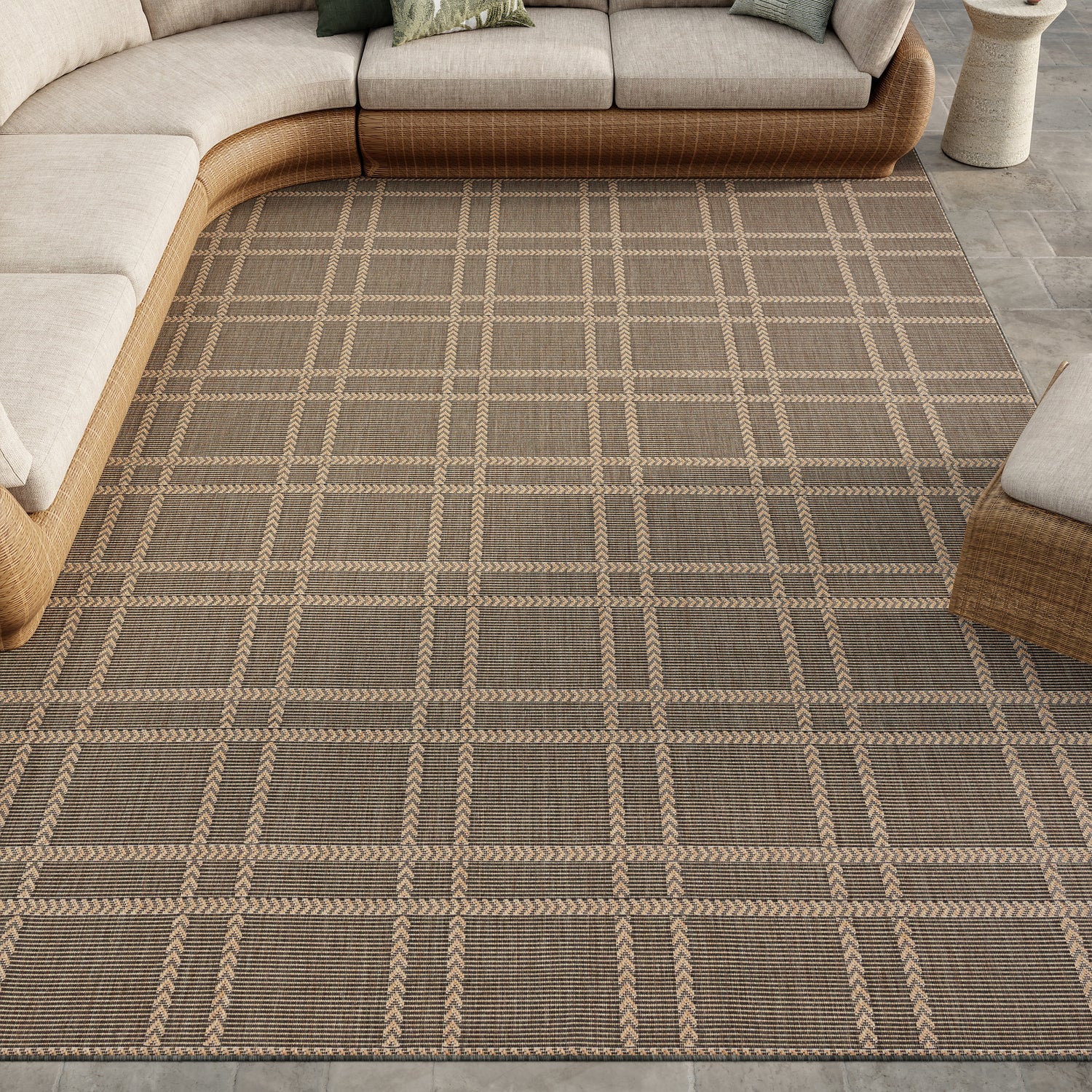 Nourison Horizon Indoor Outdoor HOZ04 Charcoal Rug