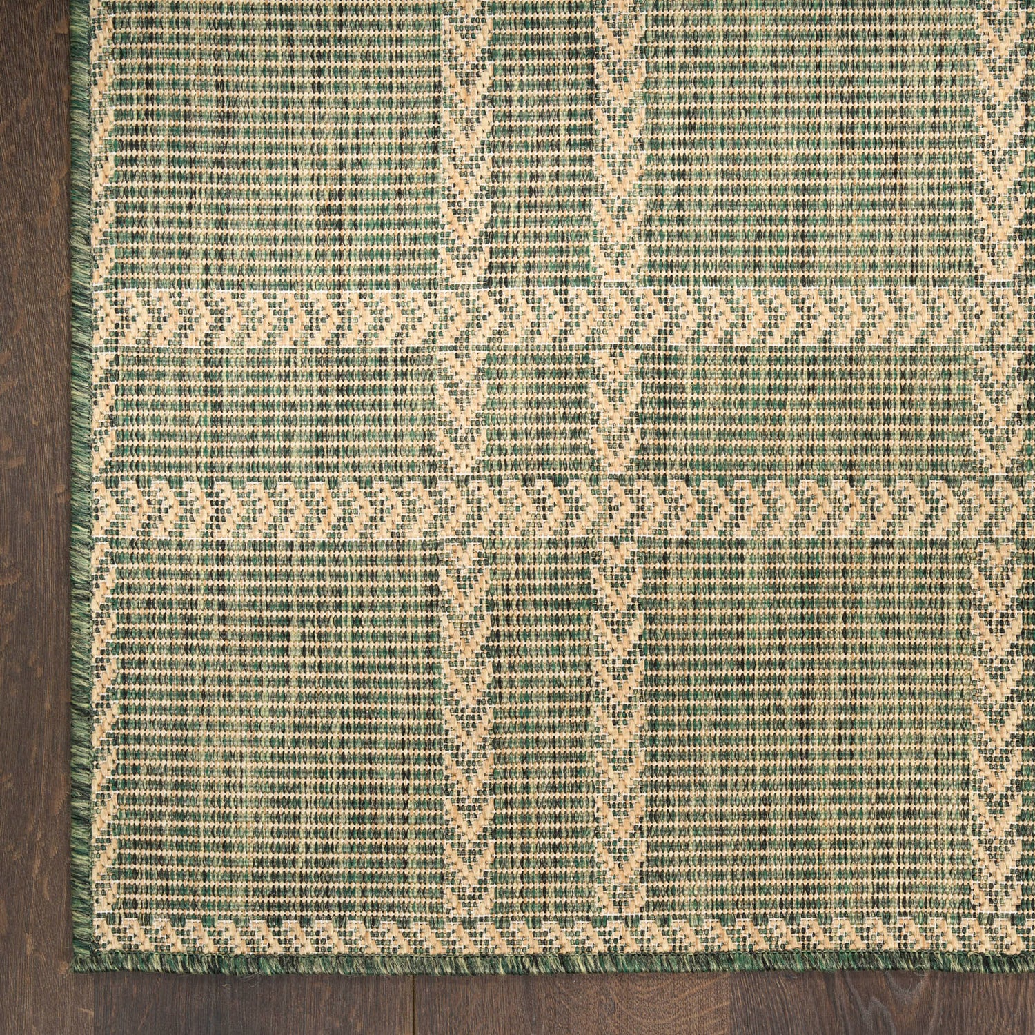 Nourison Horizon Indoor Outdoor HOZ04 Green Rug