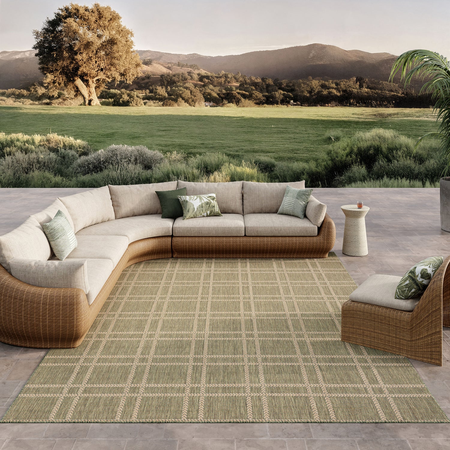 Nourison Horizon Indoor Outdoor HOZ04 Green Rug