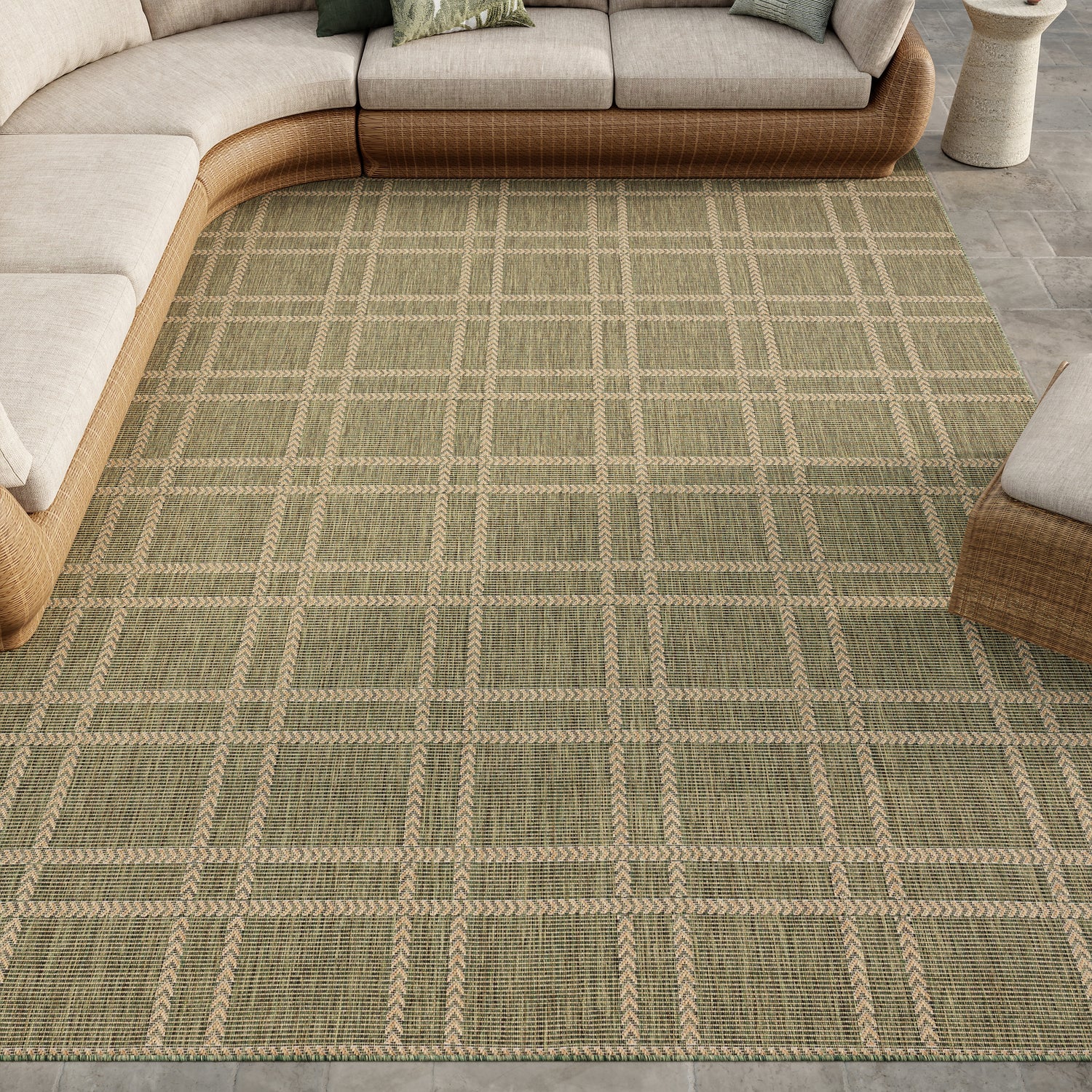 Nourison Horizon Indoor Outdoor HOZ04 Green Rug