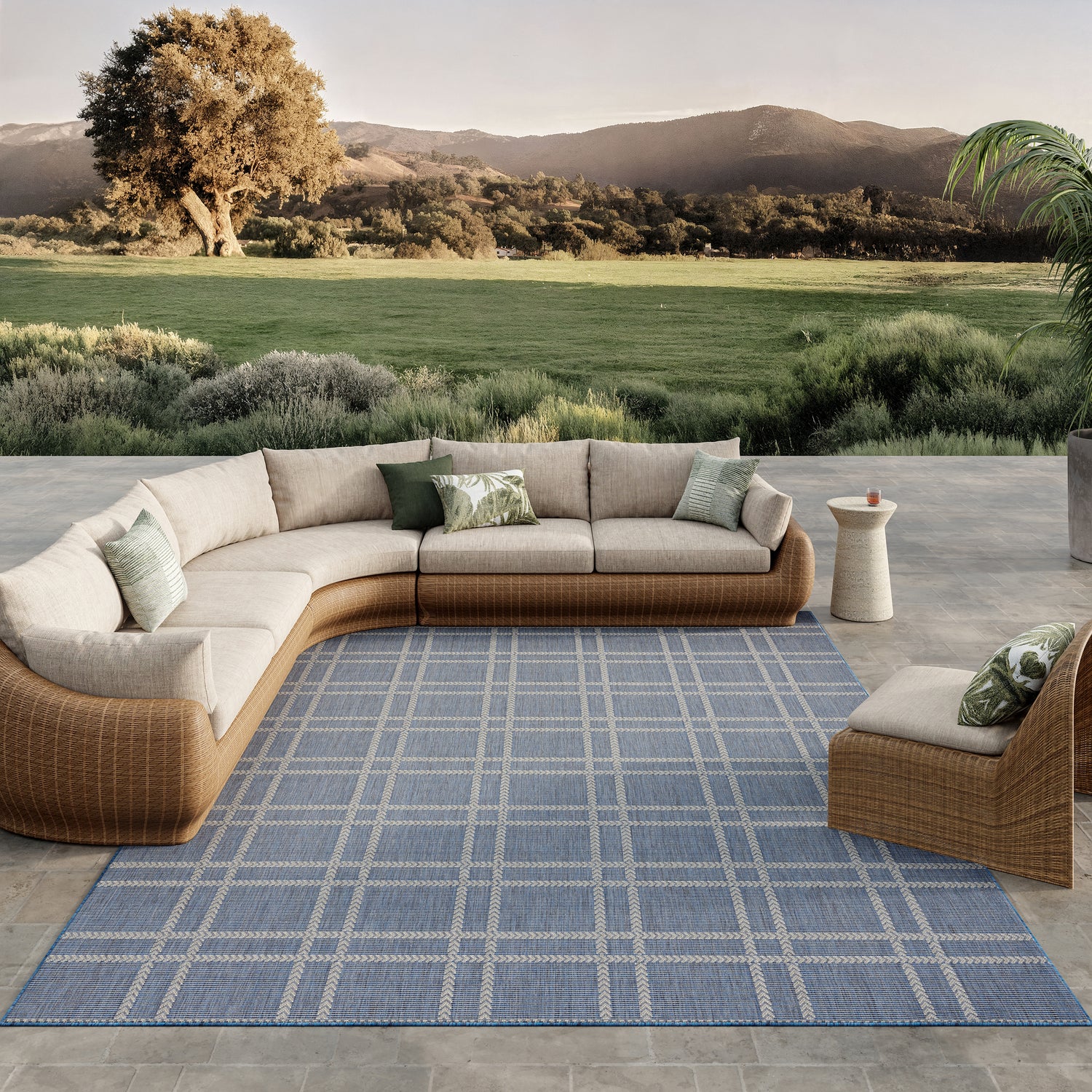 Nourison Horizon Indoor Outdoor HOZ04 Navy Rug