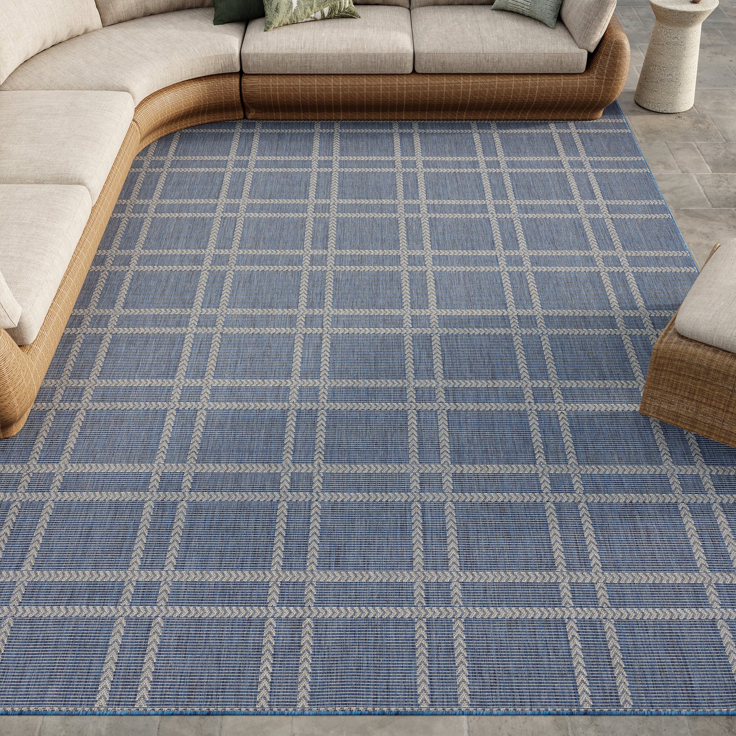 Nourison Horizon Indoor Outdoor HOZ04 Navy Rug