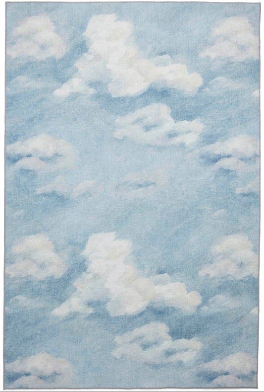 Harlequin Air Sky Blue Washable Rug - Love-Rugs