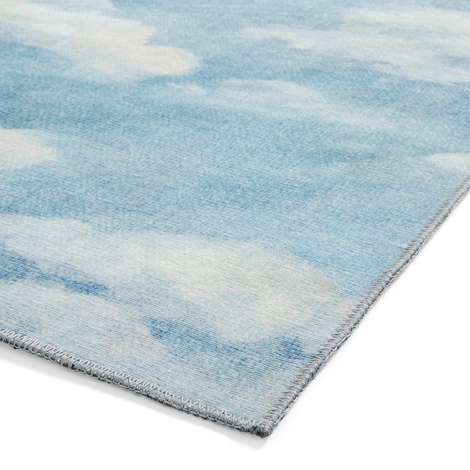 Harlequin Air Sky Blue Washable Runner Rug - Love-Rugs