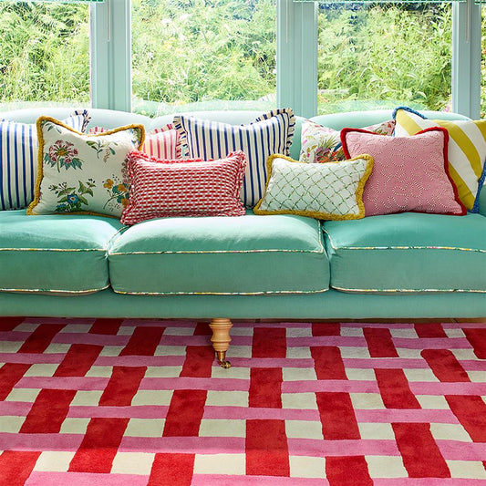 Harlequin Basketweave Coral/Rose 144102 Rug alternate image