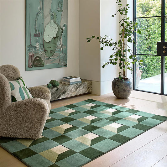 Harlequin Blocks Fern 141907 Rug LS alternate image