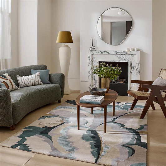 Harlequin Calathea Shiitake/Wildwater 142905 Rug LS alternate image
