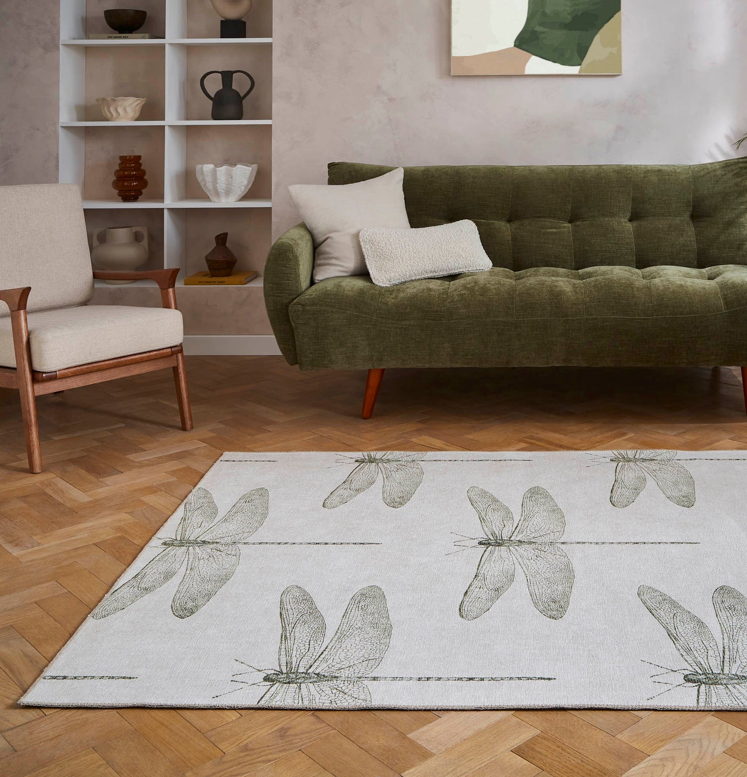 Harlequin Demoiselle Fern Washable Rug - Love-Rugs