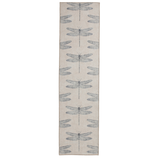 Harlequin Demoiselle Indigo Washable Runner Rug - Love-Rugs