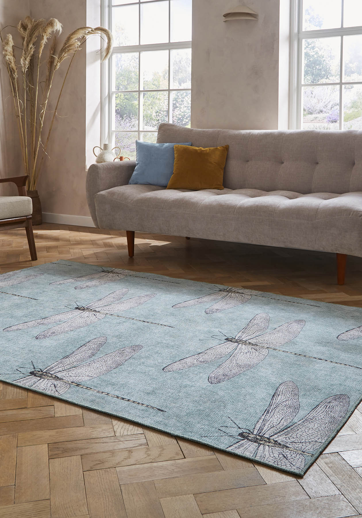 Harlequin Demoiselle Mineral Washable Rug - Love-Rugs