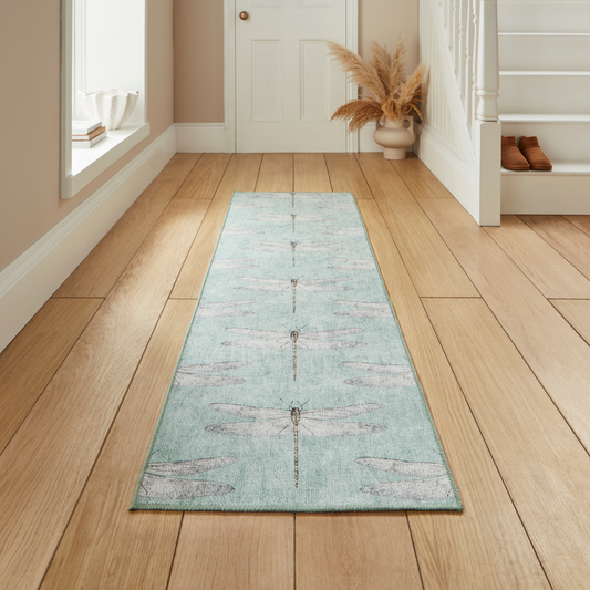 Harlequin Demoiselle Mineral Washable Runner Rug - Love-Rugs alternate image