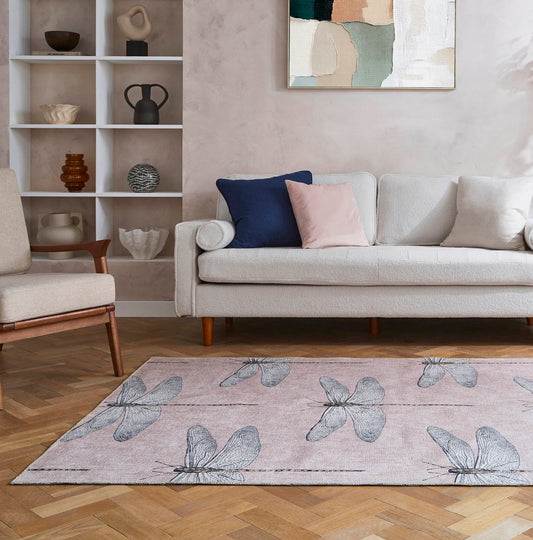 Harlequin Demoiselle Taupe Washable Rug - Love-Rugs alternate image