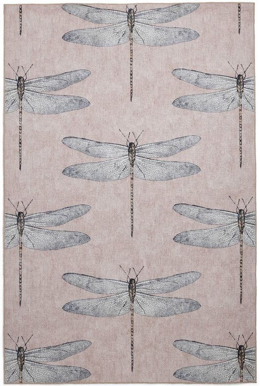 Harlequin Demoiselle Taupe Washable Rug - Love-Rugs