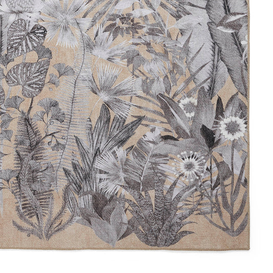 Harlequin Floreana Black Earth Washable Runner Rug - Love-Rugs alternate image