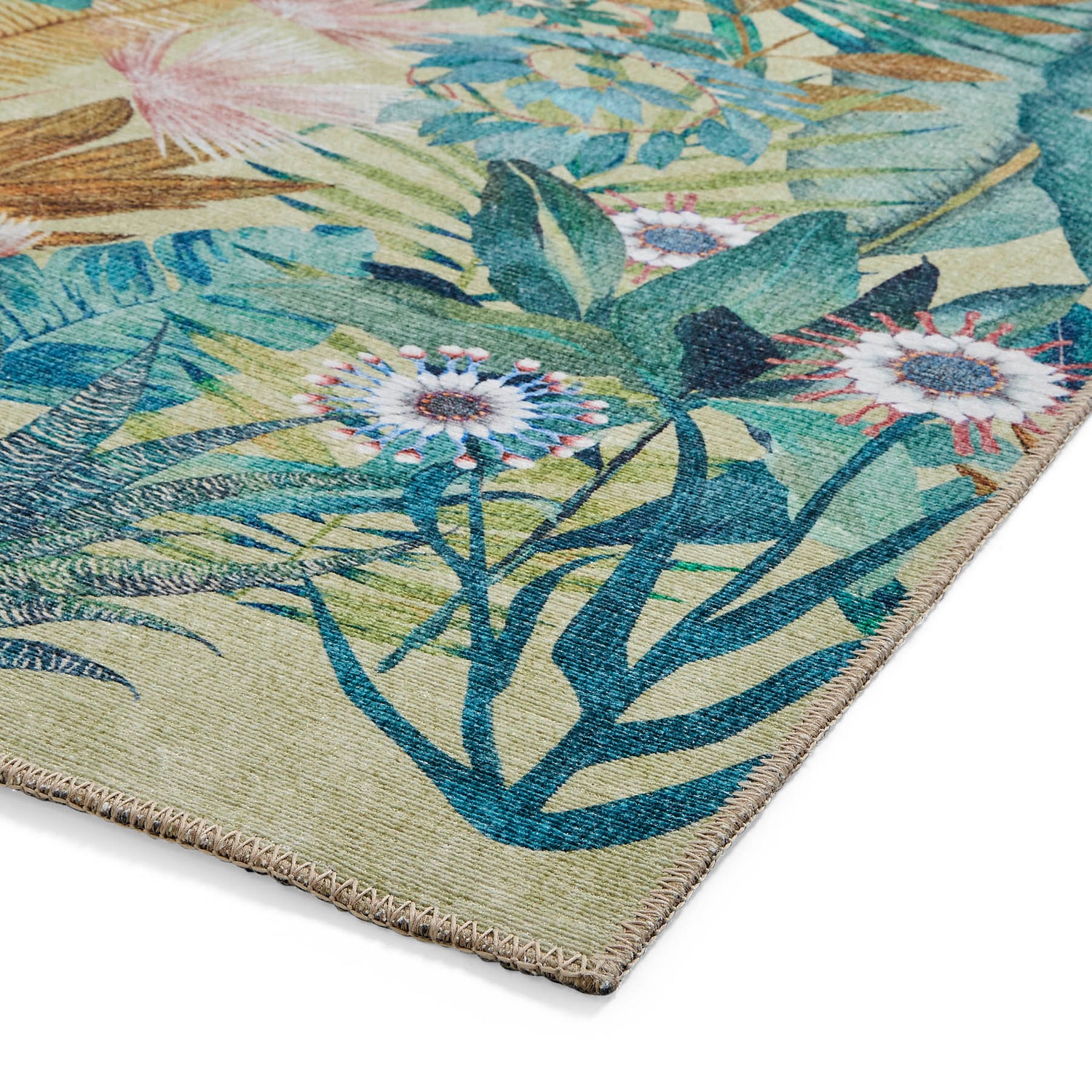 Harlequin Floreana Bleached Coral Washable Runner Rug - Love-Rugs