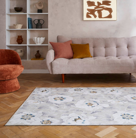 Harlequin Florent Stone Washable Rug - Love-Rugs alternate image
