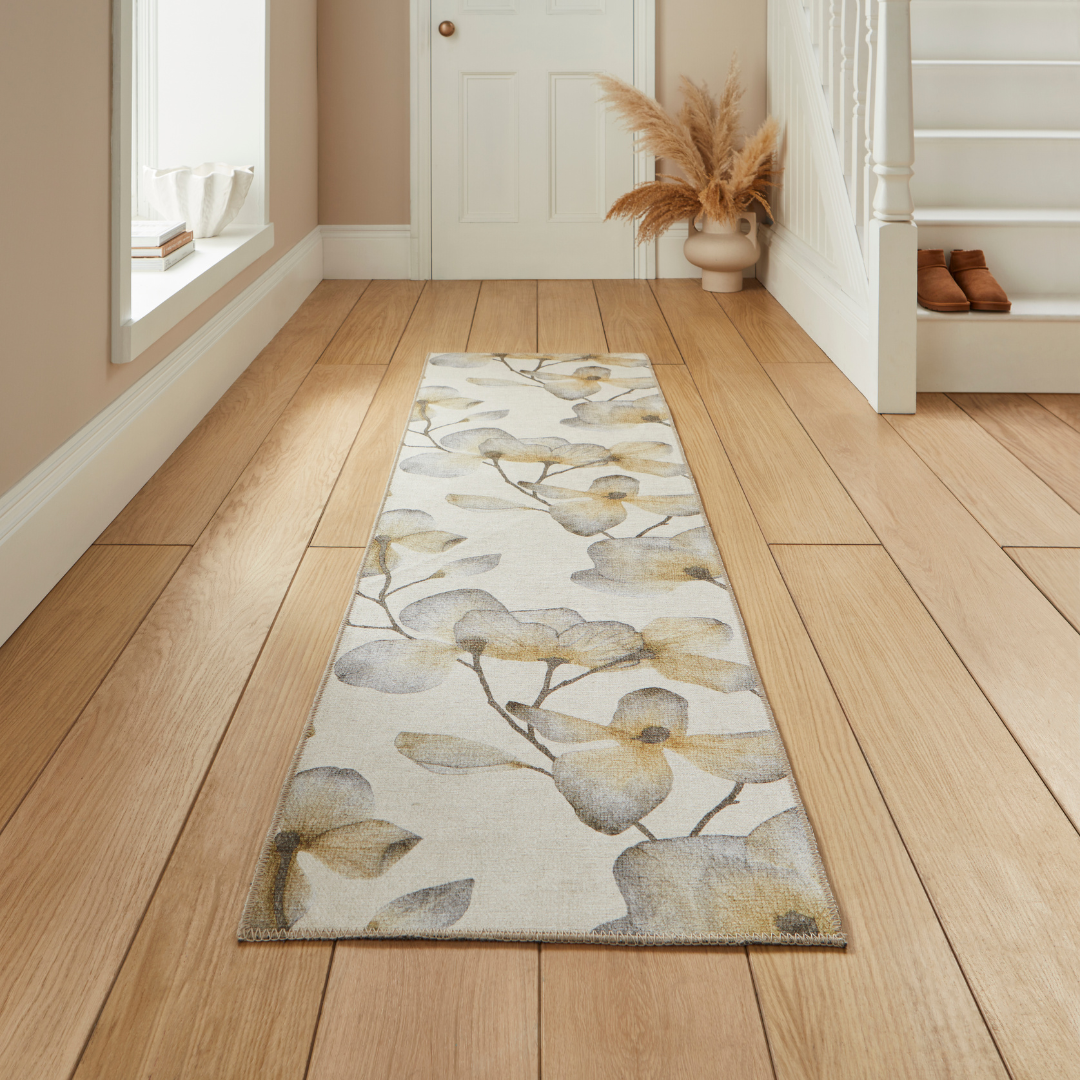 Harlequin Kienze Ochre Washable Runner Rug - Love-Rugs
