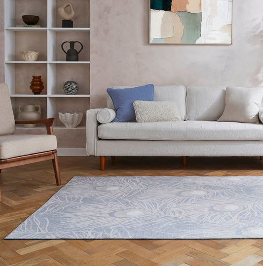 Harlequin Orlena Powder Blue Washable Rug - Love-Rugs alternate image