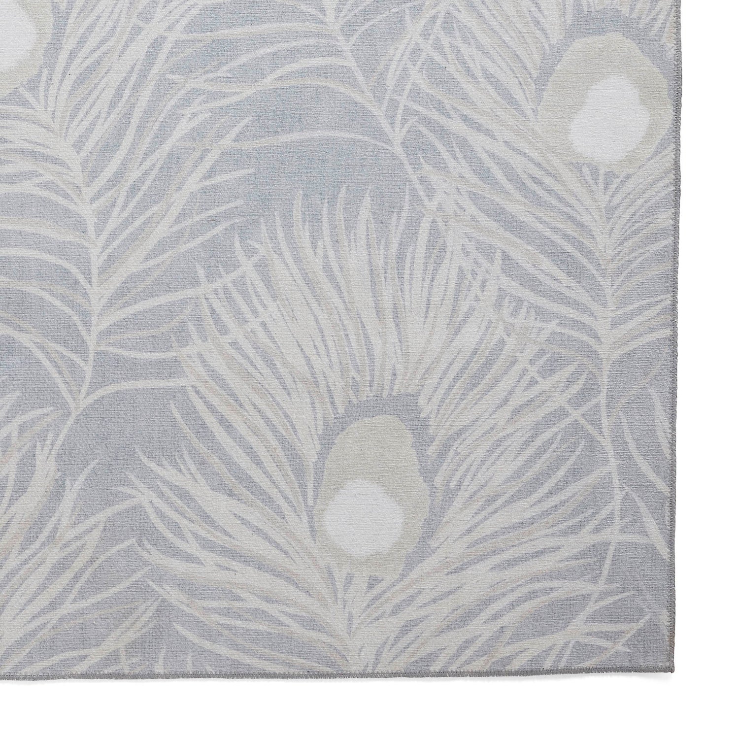 Harlequin Orlena Powder Blue Washable Runner Rug - Love-Rugs