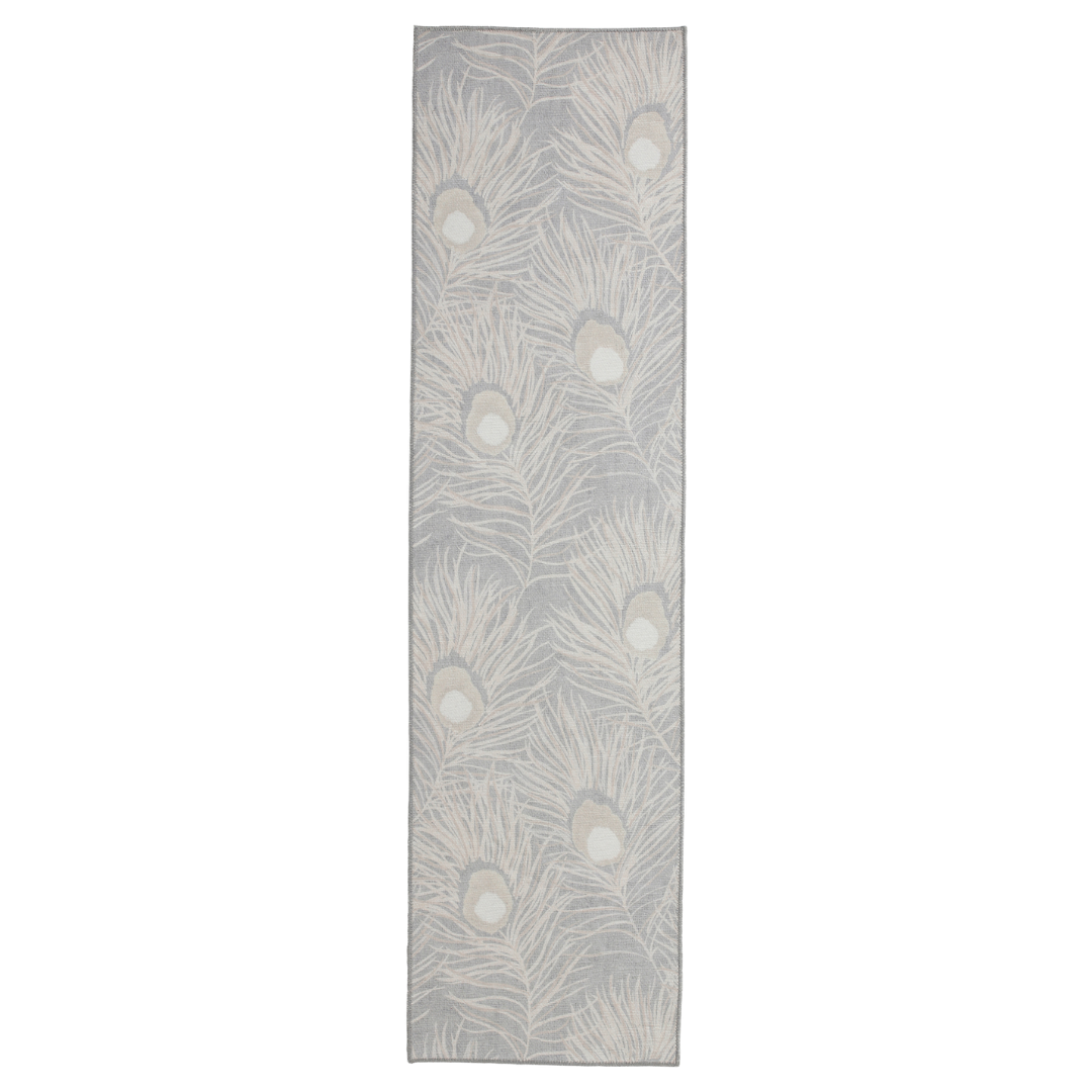 Harlequin Orlena Powder Blue Washable Runner Rug - Love-Rugs