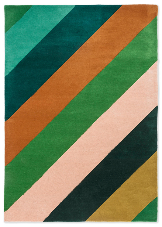 Harlequin Sherbet Stripe Emerald/Amber 144417 Rug