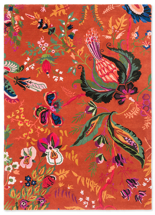 Harlequin Wonderland Floral Amber/Lapis 144713 Rug