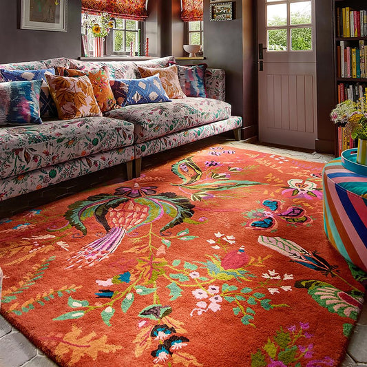Harlequin Wonderland Floral Amber/Lapis 144713 Rug LS alternate image