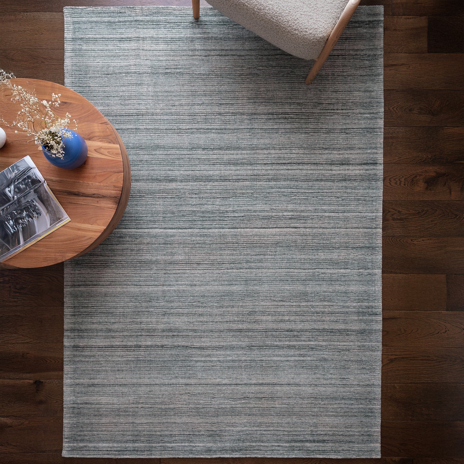 Hazy Sea Blue Rug - Love-Rugs