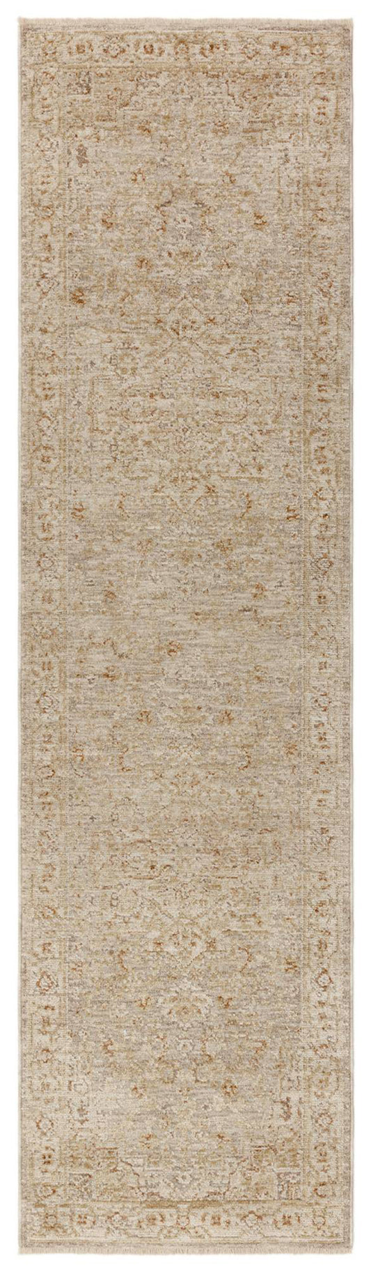 Heriz HE01 Serapi Beige Runner Rug - Love-Rugs