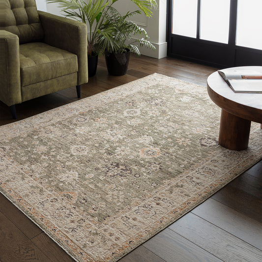Heriz HE04 Ornate Green Rug - Love-Rugs alternate image
