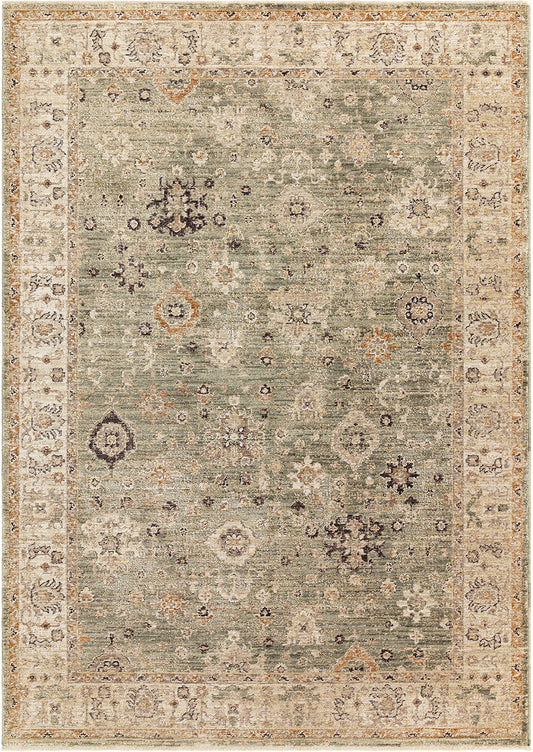 Heriz HE04 Ornate Green Rug - Love-Rugs