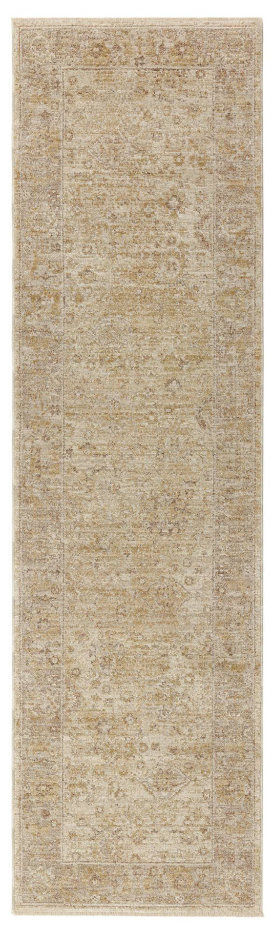 Heriz HE05 Ornate Beige Runner Rug - Love-Rugs