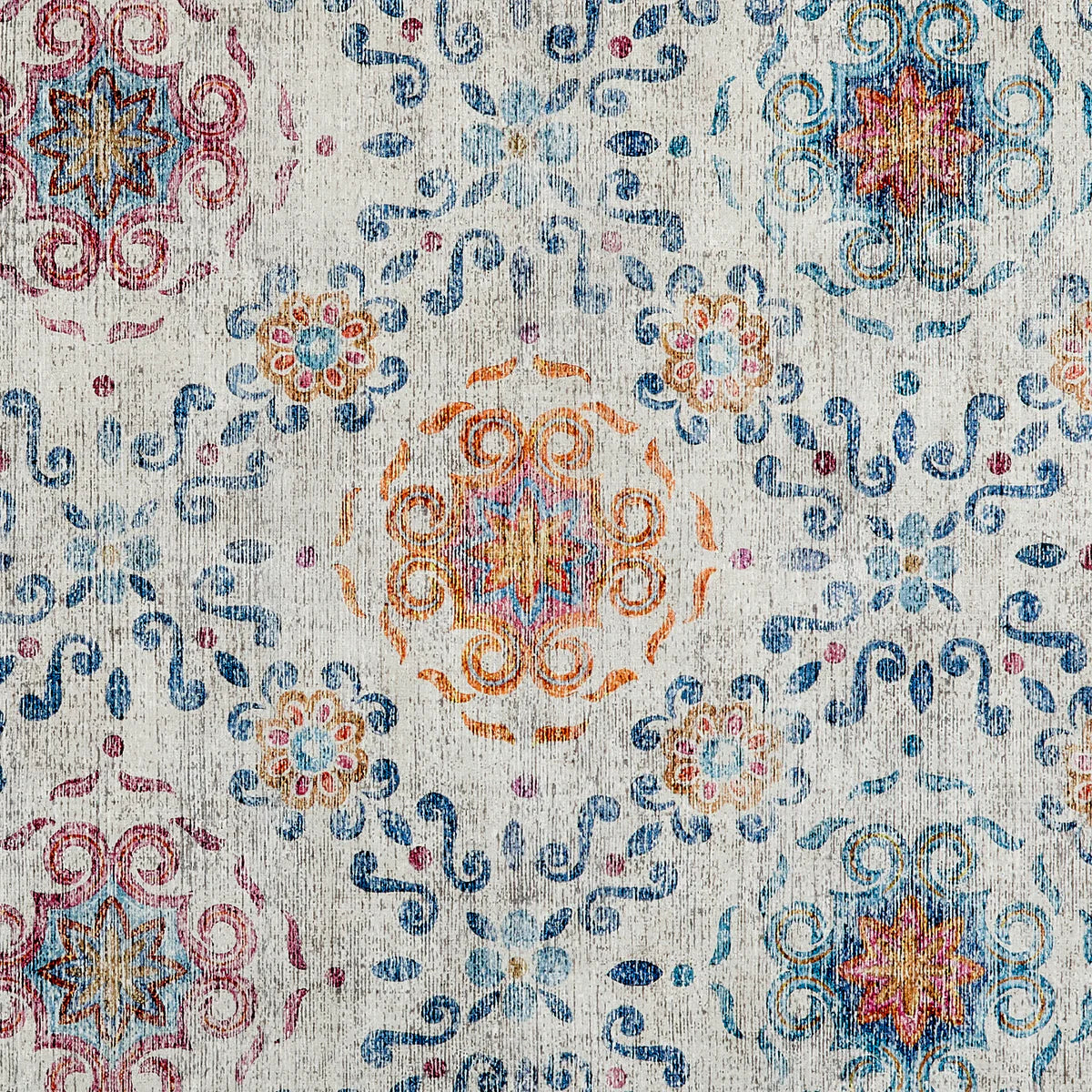 Hug Rug Eco-Washable Modern Damask Runner Rug – Love-Rugs