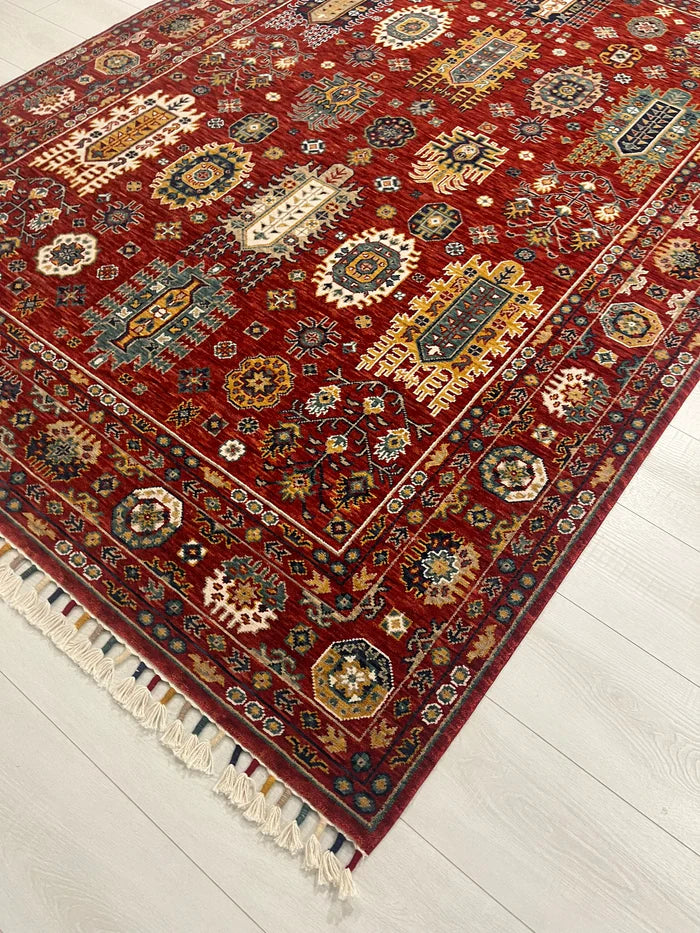 Malaki Kazak Red Rug
