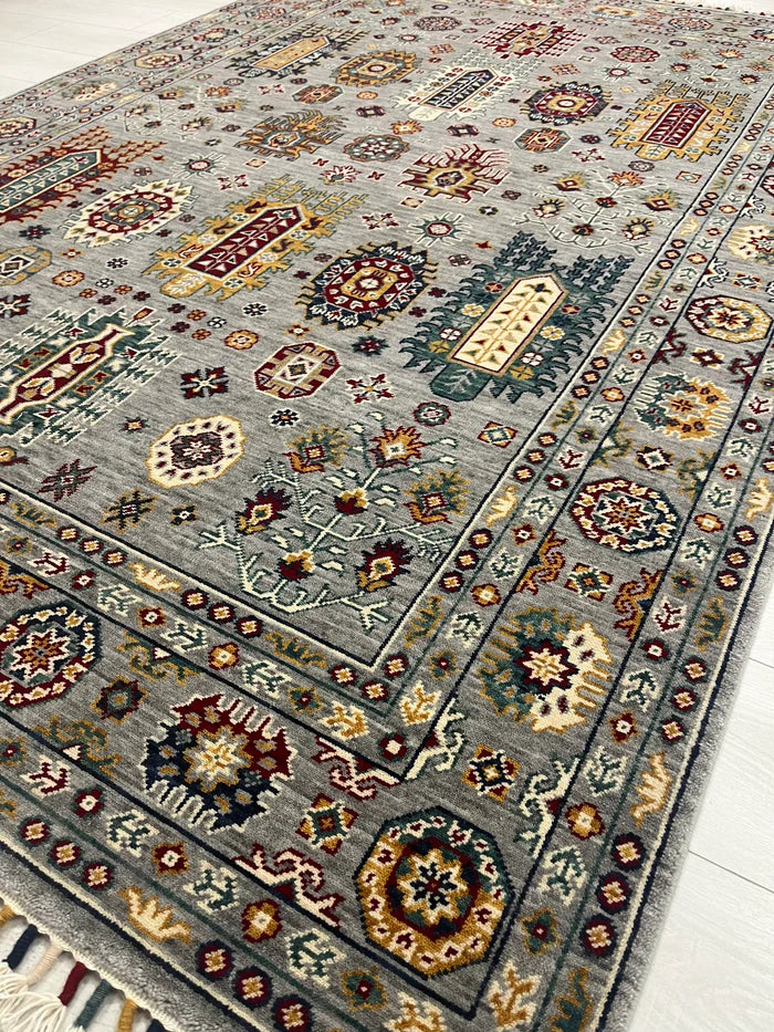 Malaki Kazak Grey Rug