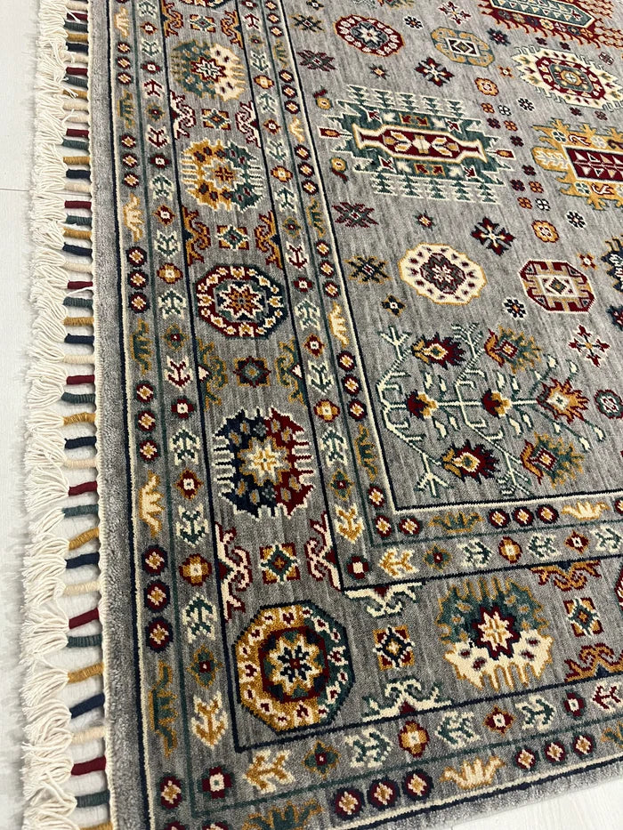 Malaki Kazak Grey Rug