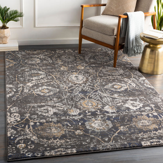 Indigo Vintage Oriental Boho Black IGO2317 Rug - Love-Rugs alternate image