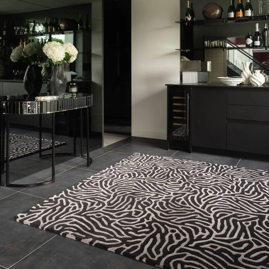 Katherine Carnaby Coral Gunmetal Rug - Love-Rugs alternate image