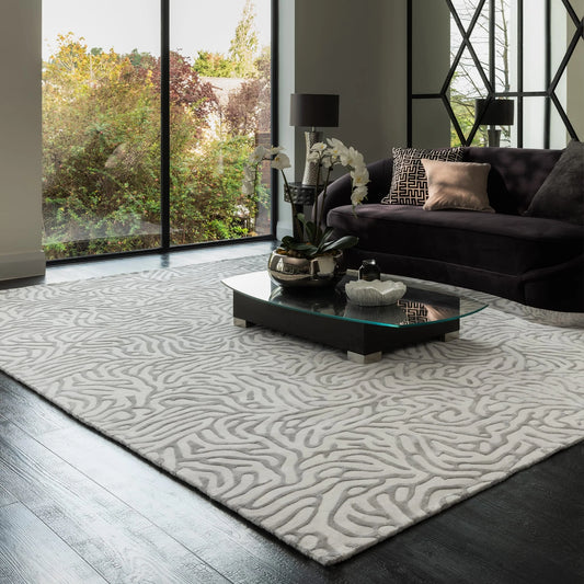 Katherine Carnaby Coral Silver Rug - Love-Rugs alternate image