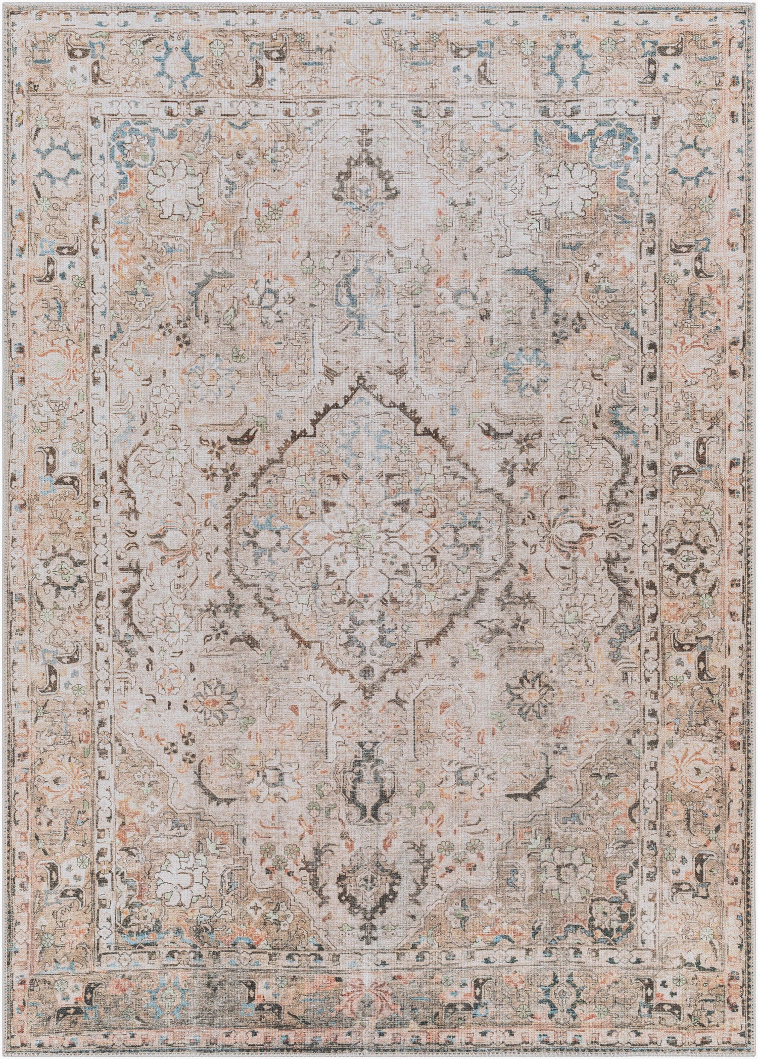 Kemer Machine Washable Vintage KMR2306 Rug - Love-Rugs