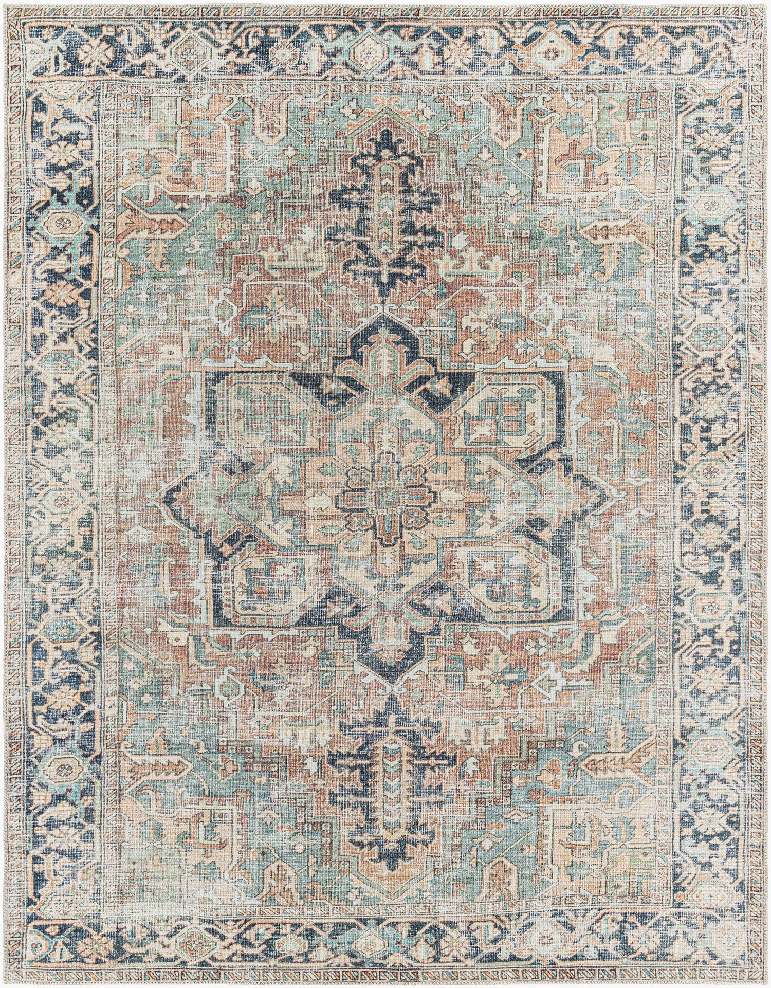 Kemer Machine Washable Vintage KMR2307 Rug - Love-Rugs
