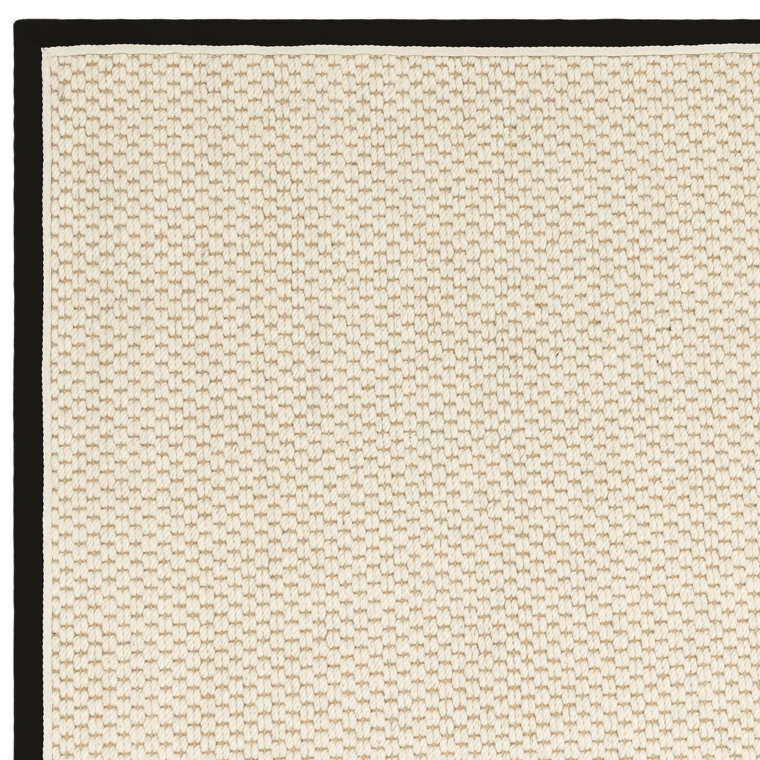 Korra Double Loop Charcoal Cream Rug - Love-Rugs