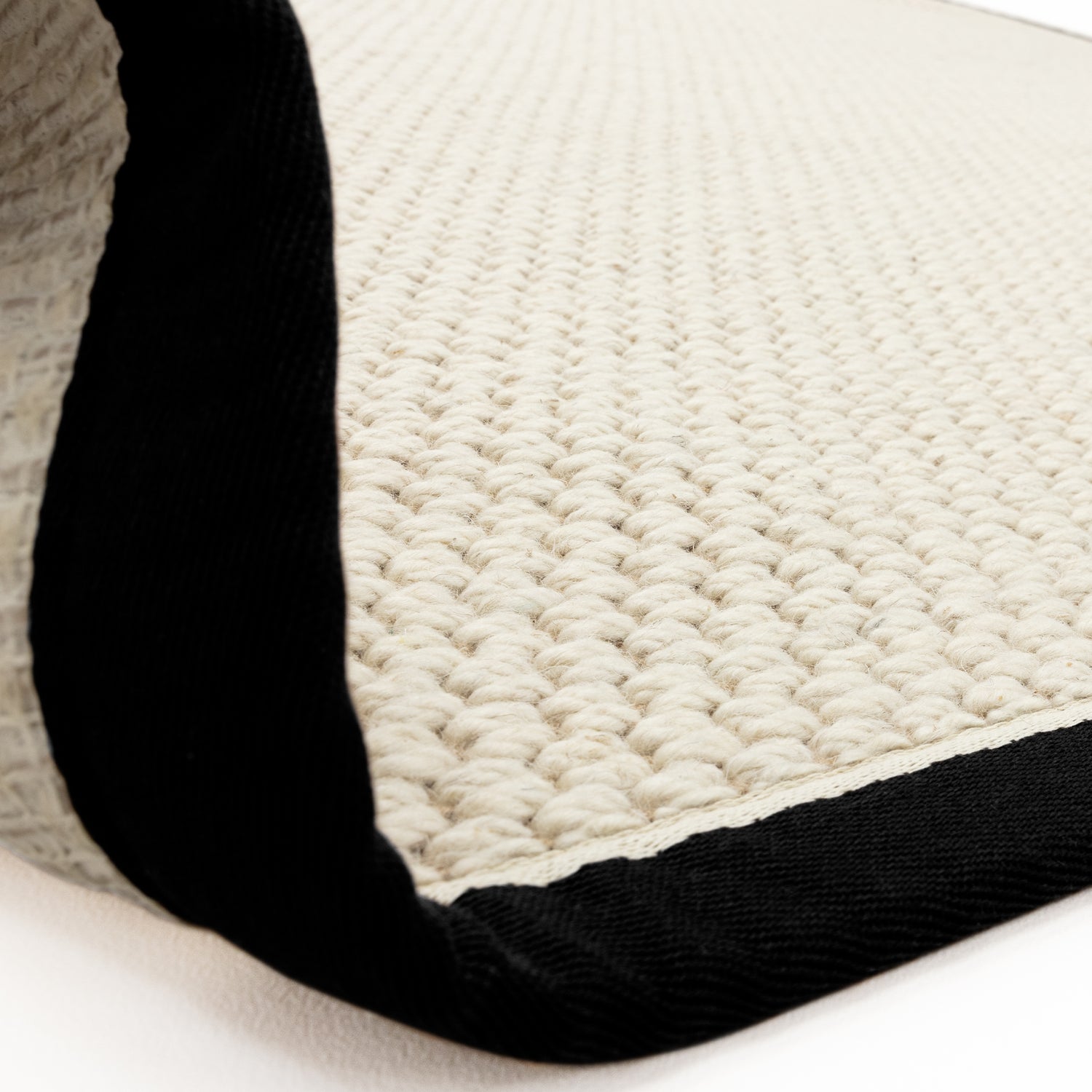 Korra Double Loop Charcoal Cream Rug - Love-Rugs