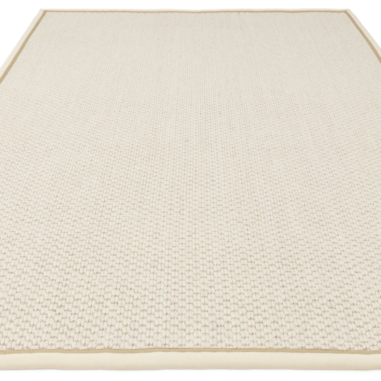 Korra Double Loop Cream Linen Rug - Love-Rugs