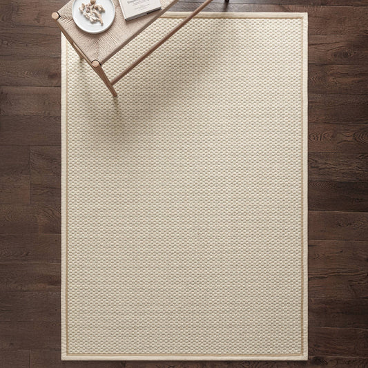 Korra Double Loop Cream Linen Rug - Love-Rugs alternate image