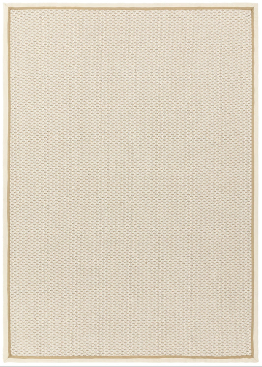 Korra Double Loop Cream Linen Rug - Love-Rugs