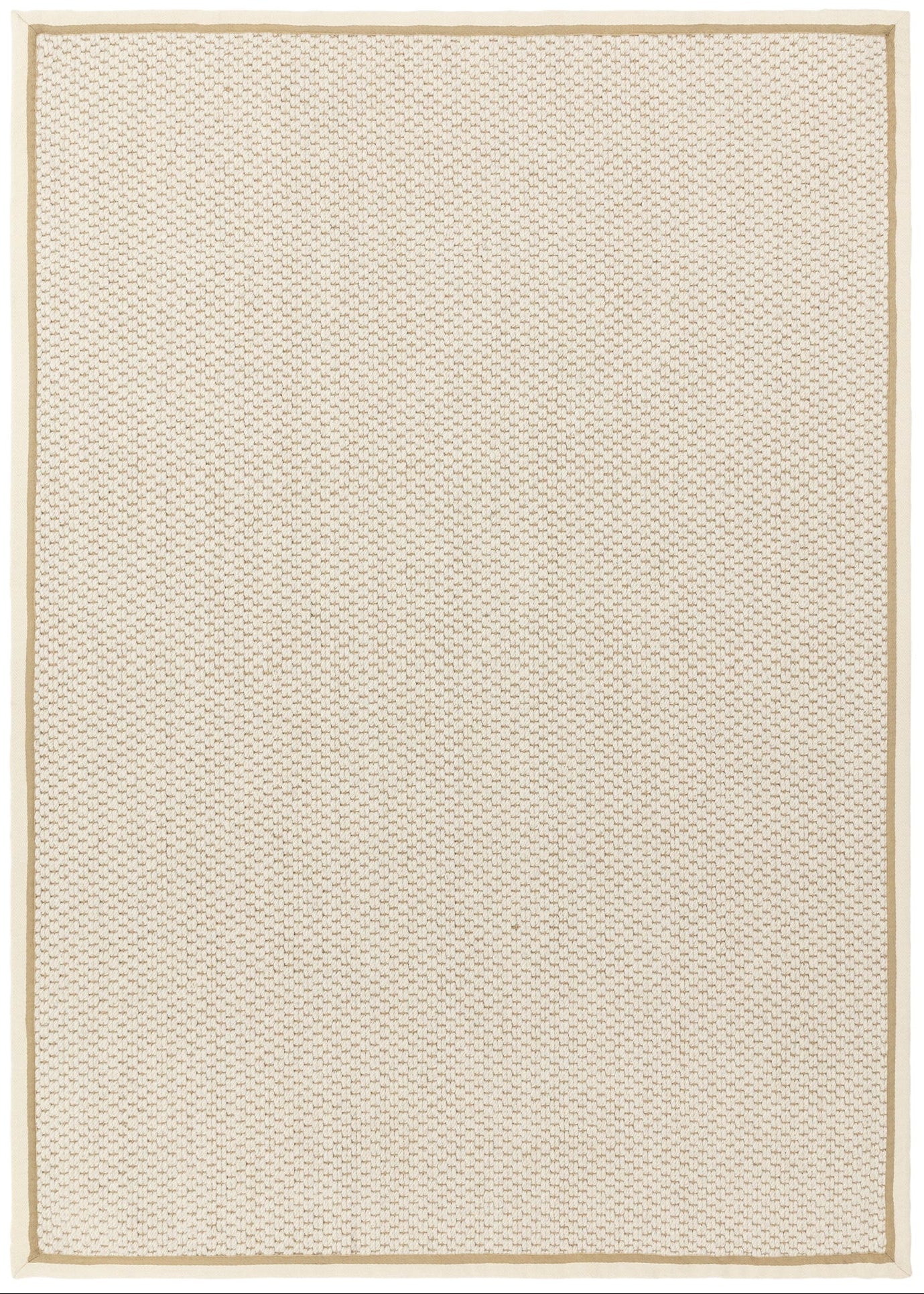 Korra Double Loop Cream Linen Rug - Love-Rugs