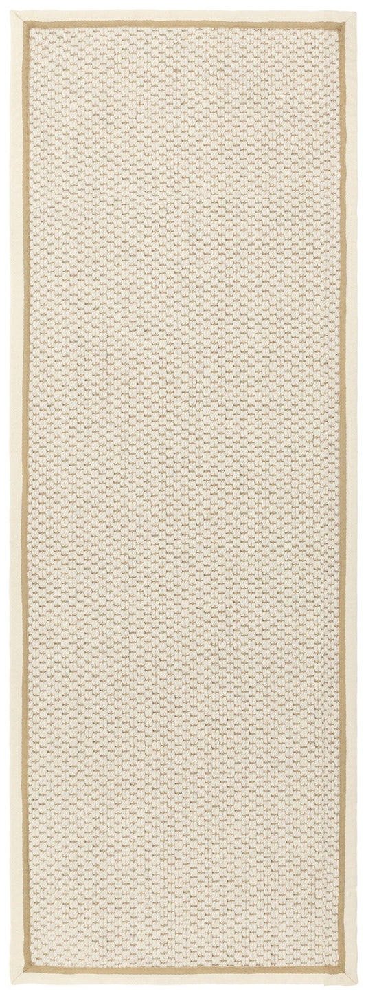 Korra Double Loop Cream Linen Runner Rug - Love-Rugs