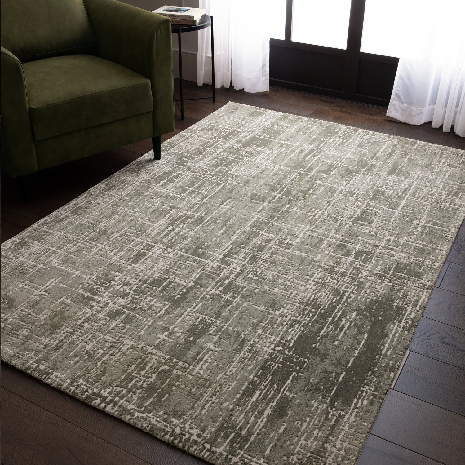 Kuza Abstract Green Rug - Love-Rugs