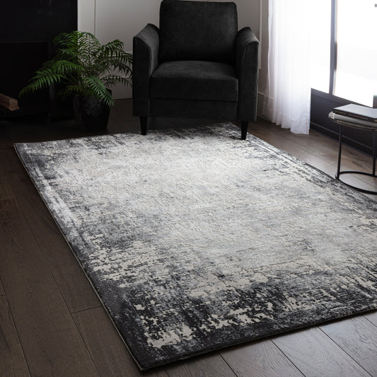 Kuza Borders Grey Rug - Love-Rugs alternate image